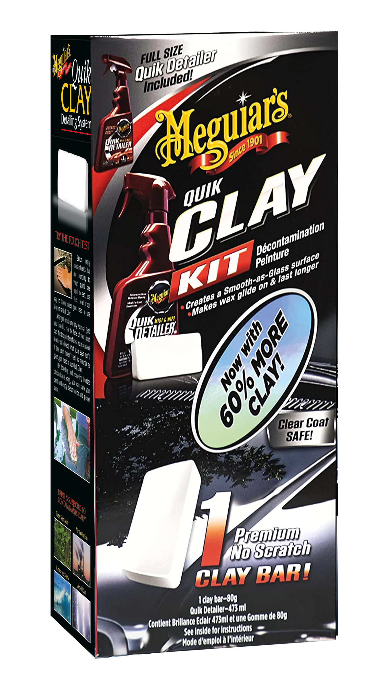 Meguiar's Quik Clay Starter Kit Clay w/ 16oz A33