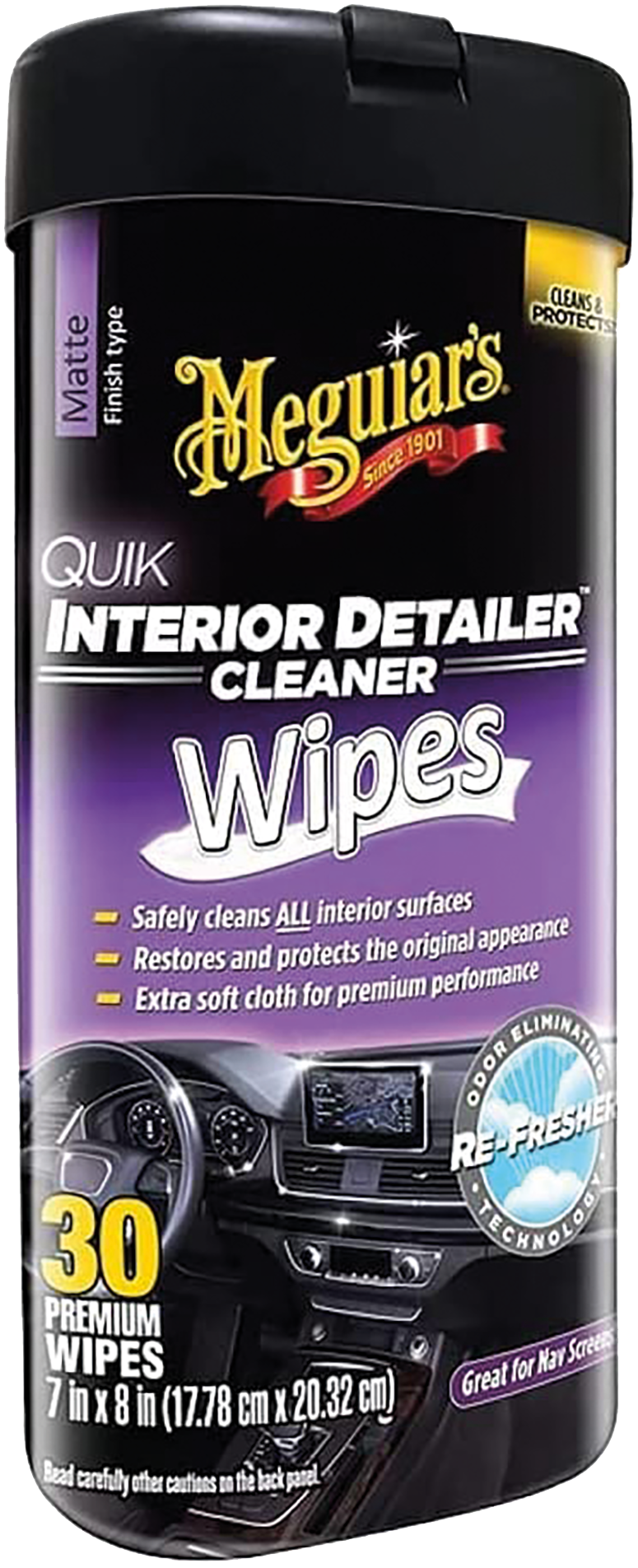 Meguiar’s Quik Interior Detailer wipes