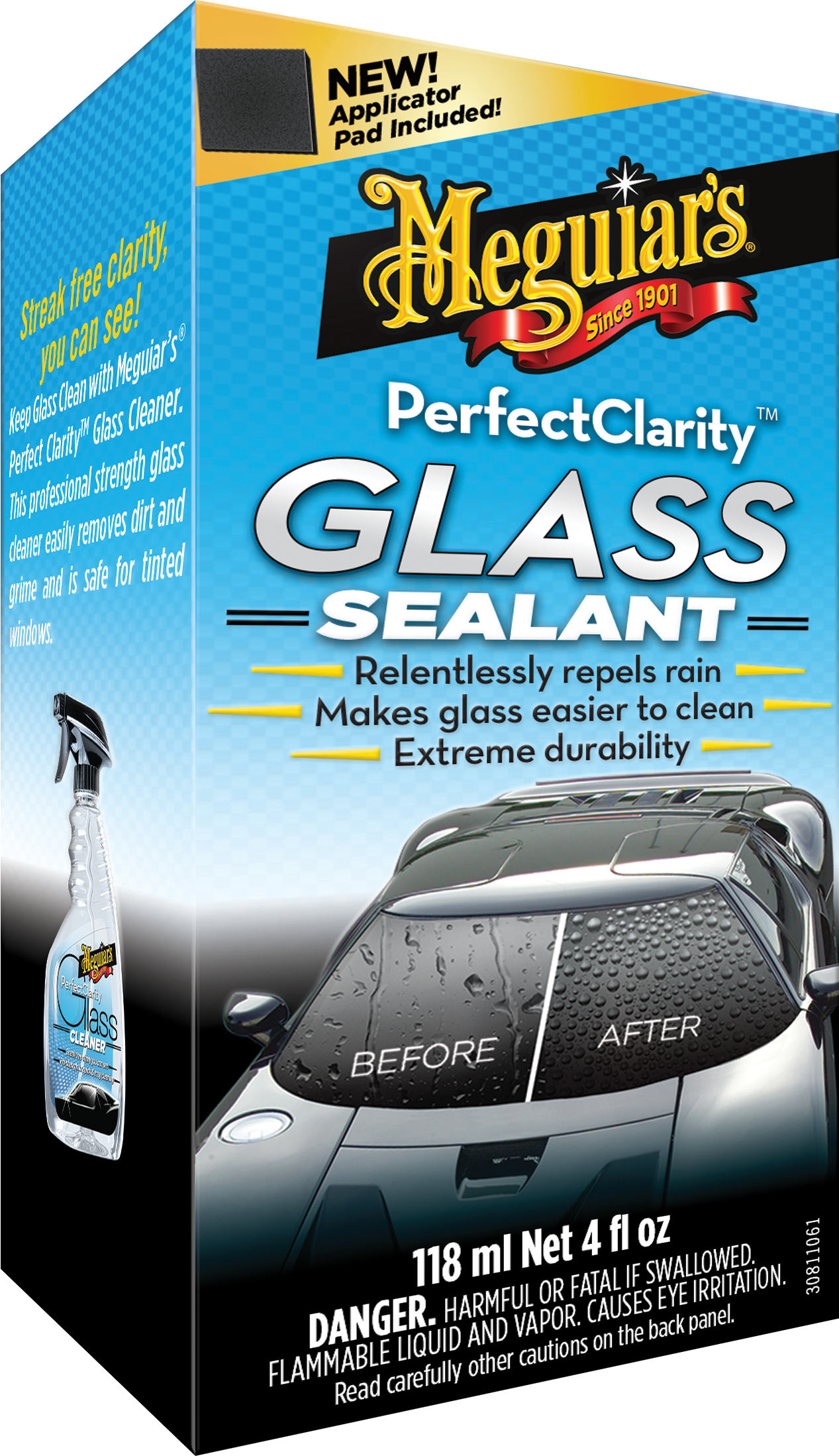 Meguiar's Perfect Clarity Glass Sealant 4 oz / 118 ml