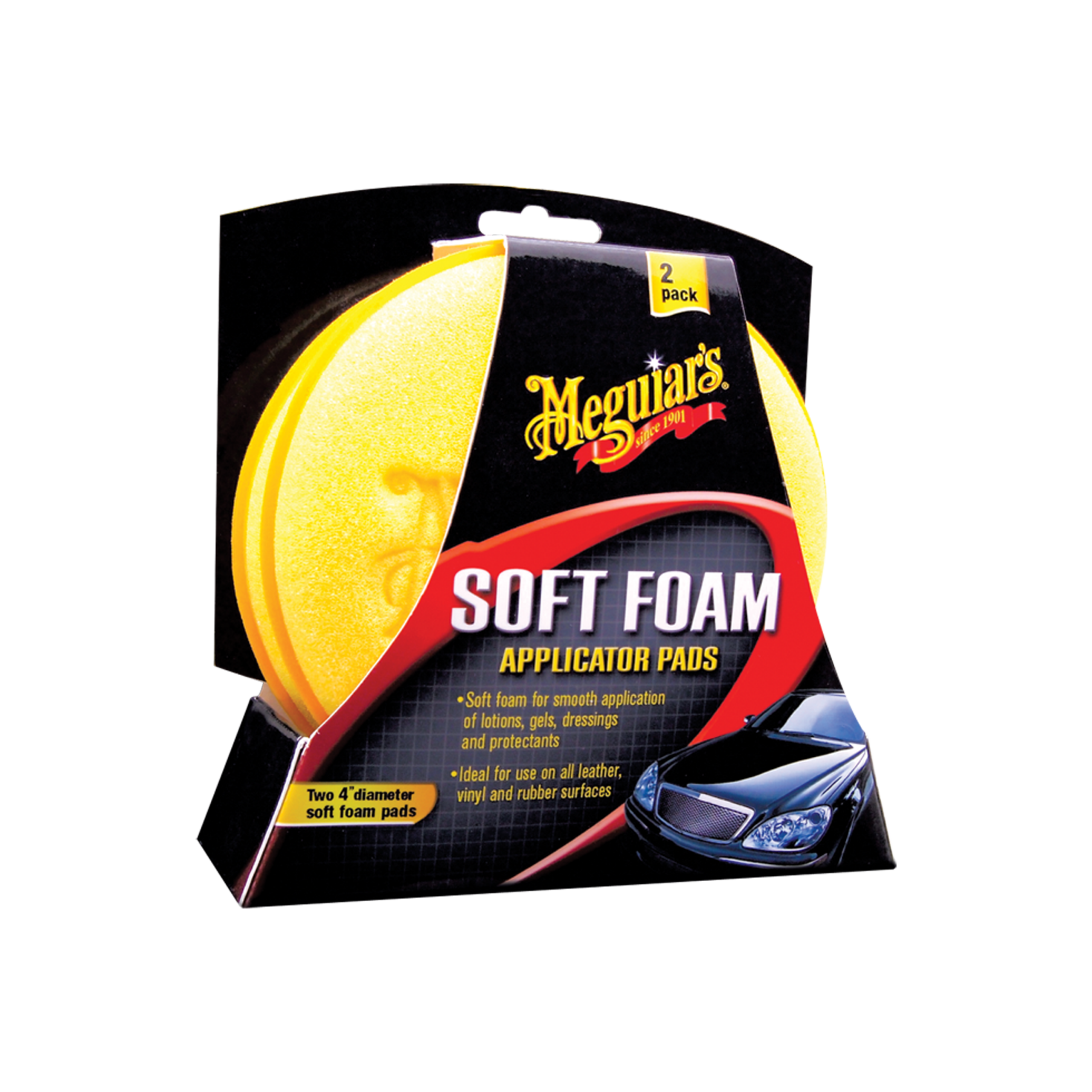 Meguiar’s Soft Foam Applicator Pad (2-pack) 10.2cm diameter